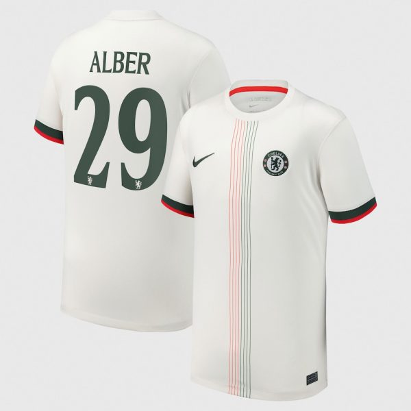 Chelsea Cup Nike Away Stadium Shirt 2025-26 - Kids with Alber 29 printing