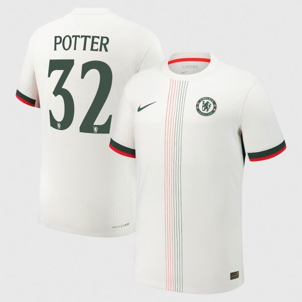 Chelsea Cup Nike Dri Fit Adv Away Match Shirt 2025-26 with Potter 32 printing
