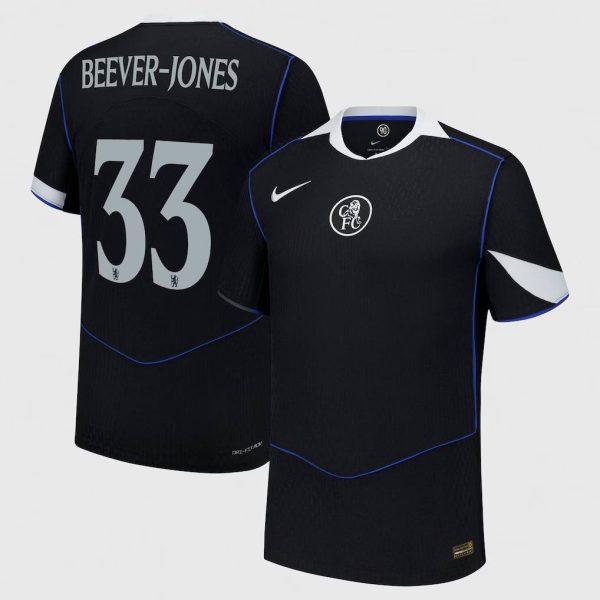 Chelsea Cup Nike Third Dri Fit Adv Match Shirt 2025-26 with Beever-Jones 33 printing