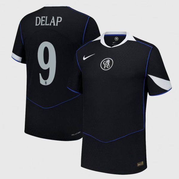 Chelsea Cup Nike Third Dri Fit Adv Match Shirt 2025-26 with Delap 9 printing