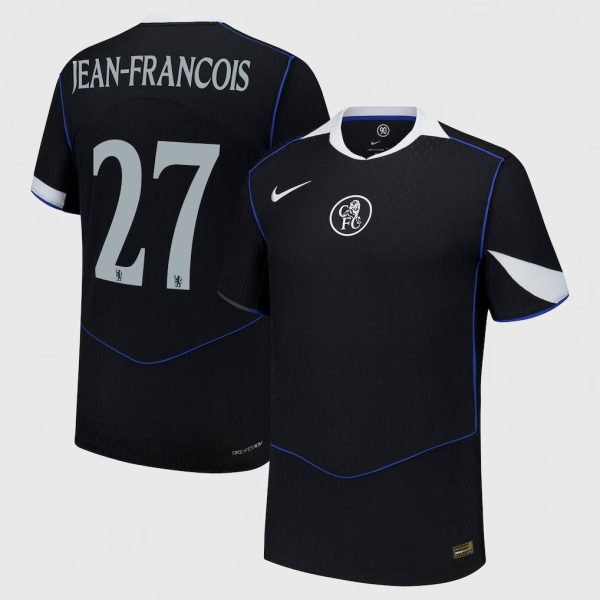 Chelsea Cup Nike Third Dri Fit Adv Match Shirt 2025-26 with Jean-Francois 27 printing