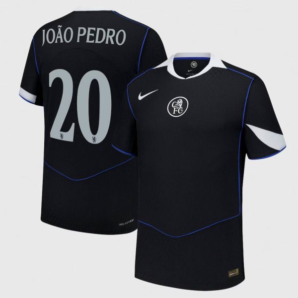 Chelsea Cup Nike Third Dri Fit Adv Match Shirt 2025-26 with João Pedro 20 printing