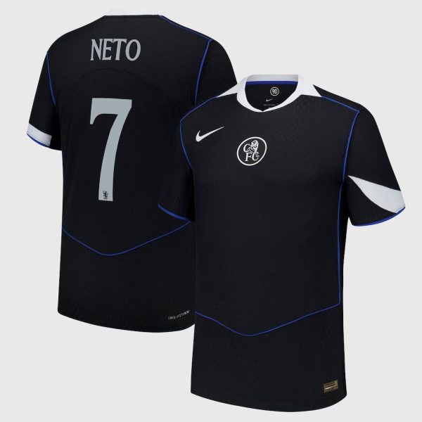 Chelsea Cup Nike Third Dri Fit Adv Match Shirt 2025-26 with Neto 7 printing