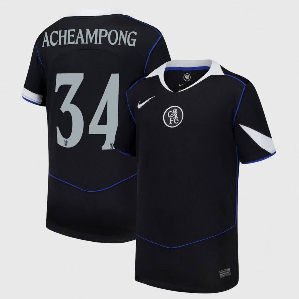 Chelsea Cup Nike Third Stadium Shirt 2025-26 - Kids with Acheampong 34 printing