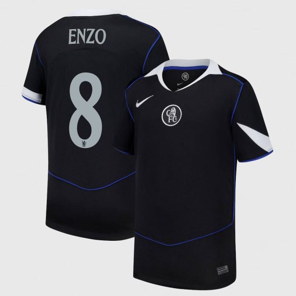 Chelsea Cup Nike Third Stadium Shirt 2025-26 - Kids with Enzo 8 printing