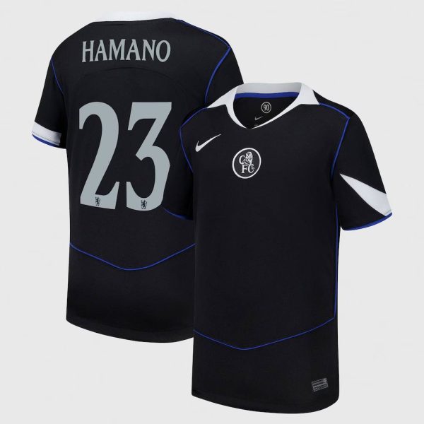 Chelsea Cup Nike Third Stadium Shirt 2025-26 - Kids with Hamano 23 printing
