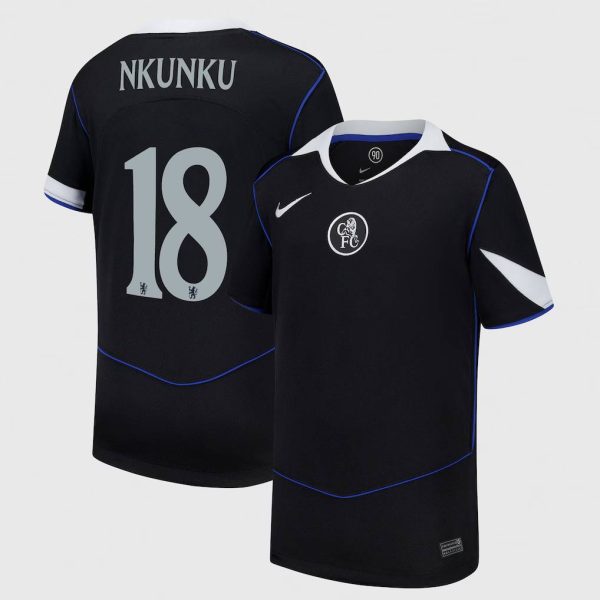 Chelsea Cup Nike Third Stadium Shirt 2025-26 - Kids with Nkunku 18 printing