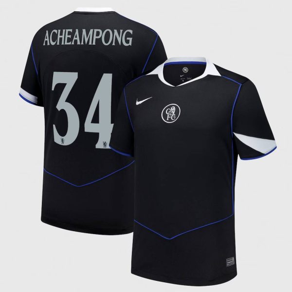Chelsea Cup Nike Third Stadium Shirt 2025-26 with Acheampong 34 printing