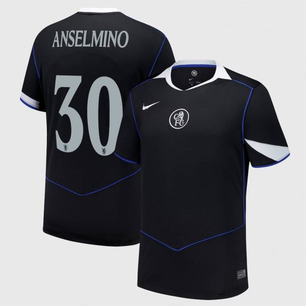 Chelsea Cup Nike Third Stadium Shirt 2025-26 with Anselmino 30 printing