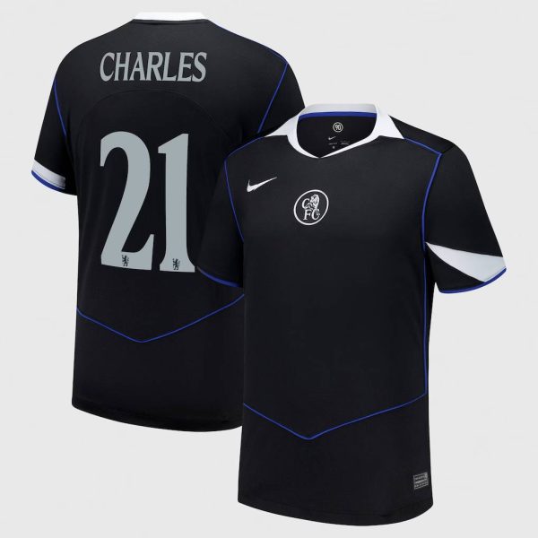 Chelsea Cup Nike Third Stadium Shirt 2025-26 with Charles 21 printing