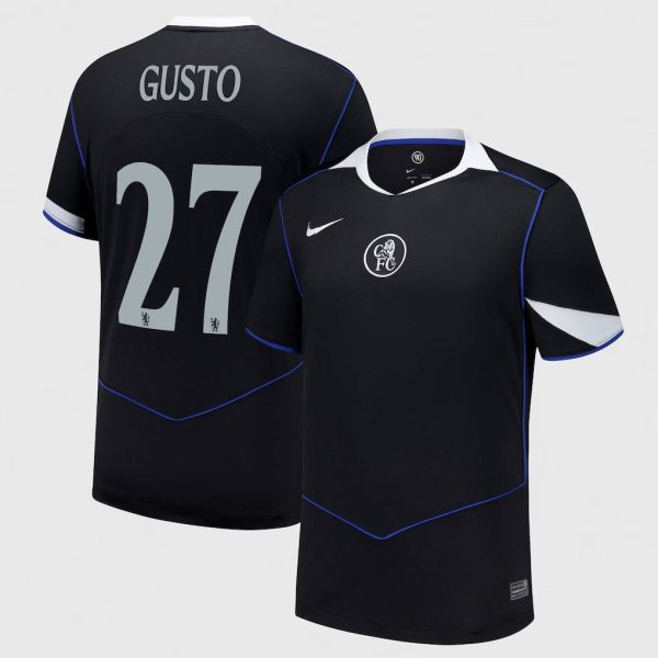 Chelsea Cup Nike Third Stadium Shirt 2025-26 with Gusto 27 printing