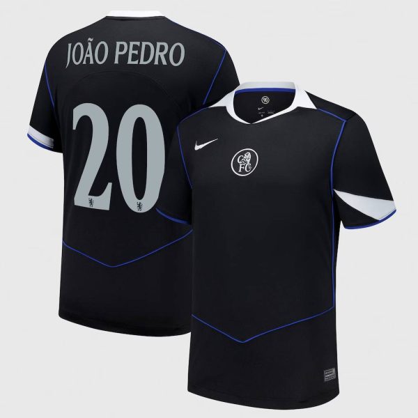 Chelsea Cup Nike Third Stadium Shirt 2025-26 with João Pedro 20 printing