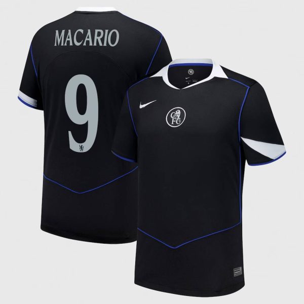 Chelsea Cup Nike Third Stadium Shirt 2025-26 with Macario 9 printing