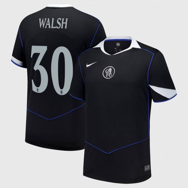 Chelsea Cup Nike Third Stadium Shirt 2025-26 with Walsh 30 printing