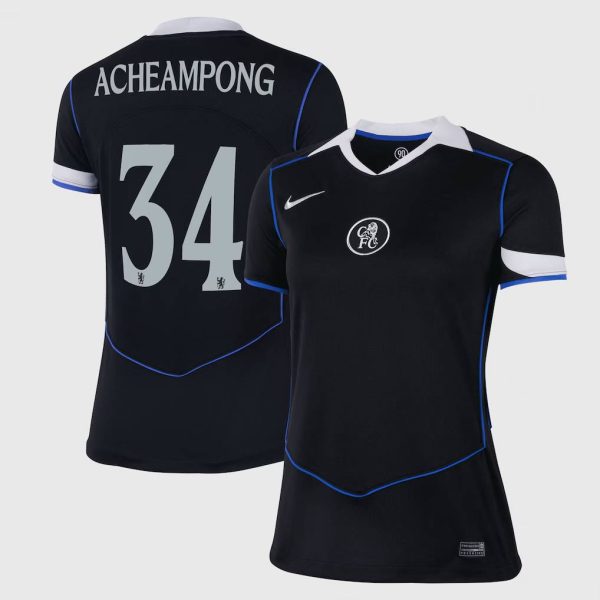 Chelsea Cup Nike Third Stadium Shirt 2025-26 - Womens with Acheampong 34 printing