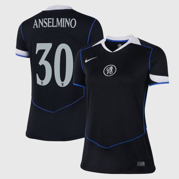 Chelsea Cup Nike Third Stadium Shirt 2025-26 - Womens with Anselmino 30 printing