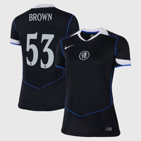 Chelsea Cup Nike Third Stadium Shirt 2025-26 - Womens with Brown 53 printing
