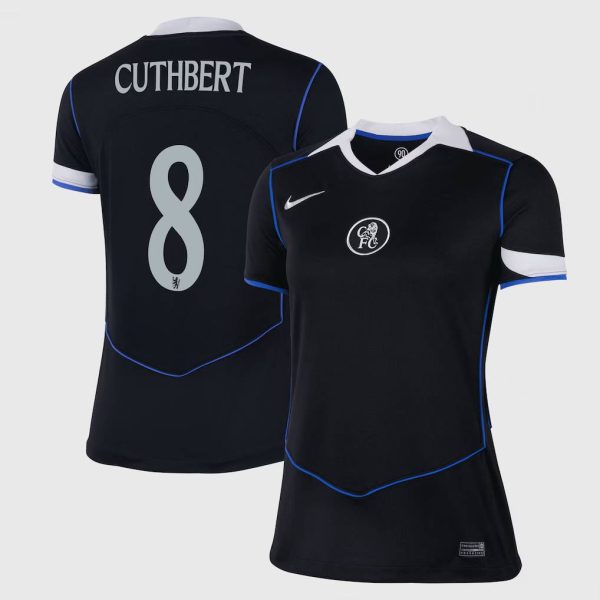 Chelsea Cup Nike Third Stadium Shirt 2025-26 - Womens with Cuthbert 8 printing