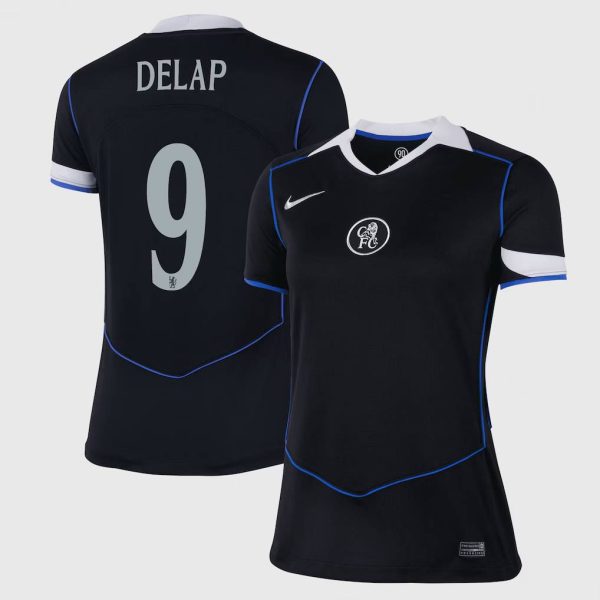 Chelsea Cup Nike Third Stadium Shirt 2025-26 - Womens with Delap 9 printing