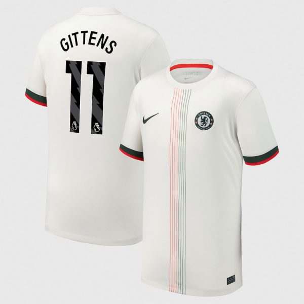 Chelsea Nike Away Stadium Shirt 2025-26 - Kids with Gittens 11 printing
