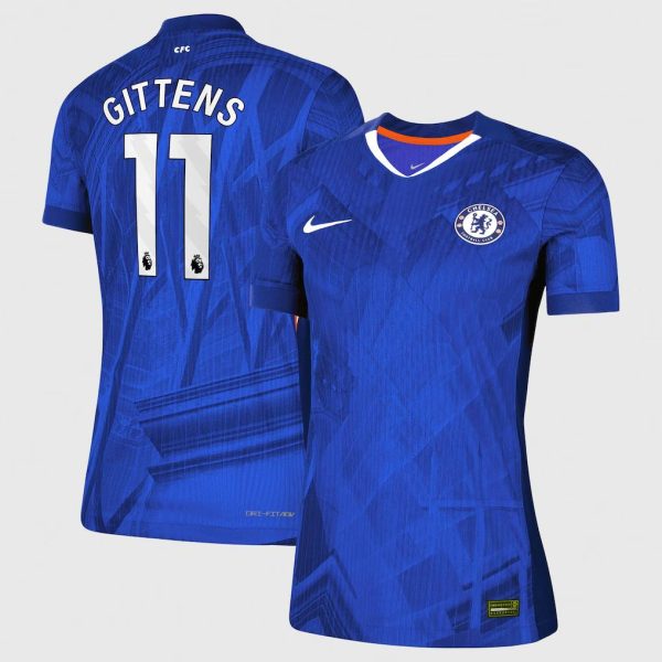 Chelsea Nike Dri-FIT ADV Home Match Shirt 2025-26 - Womens with Gittens 11 printing