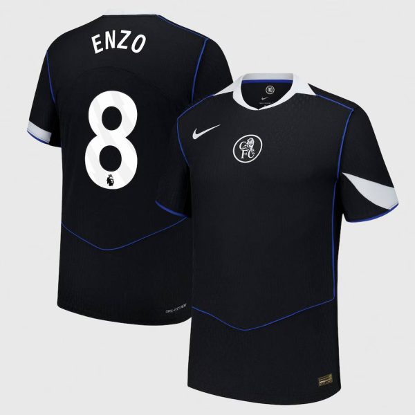 Chelsea Nike Dri Fit Adv Third Match Shirt 2025-26 with Enzo 8 printing