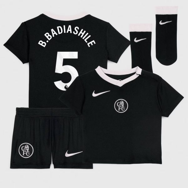 Chelsea Nike Third Stadium Kit 2025-26 - Infants with B. Badiashile 5 printing