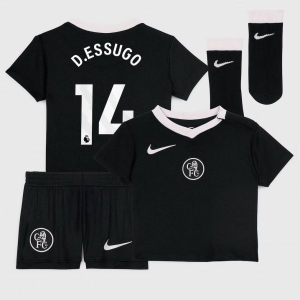 Chelsea Nike Third Stadium Kit 2025-26 - Infants with D.Essugo 14 printing