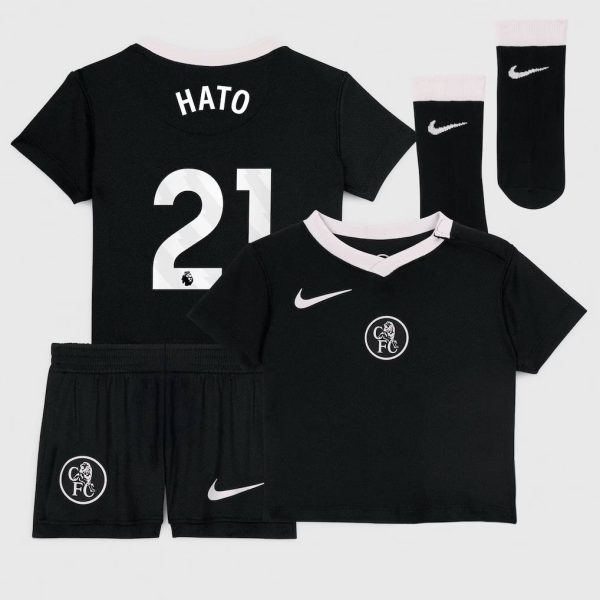 Chelsea Nike Third Stadium Kit 2025-26 - Infants with Hato 21 printing
