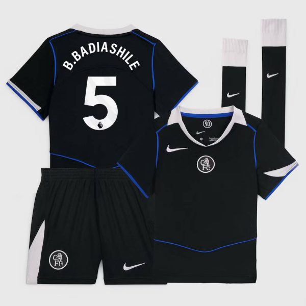 Chelsea Nike Third Stadium Mini Kit 2025-26 - Little Kids with B. Badiashile 5 printing