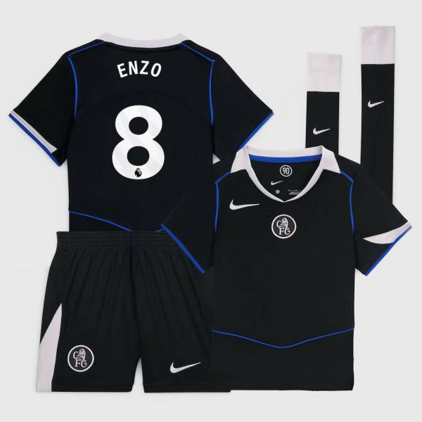 Chelsea Nike Third Stadium Mini Kit 2025-26 - Little Kids with Enzo 8 printing