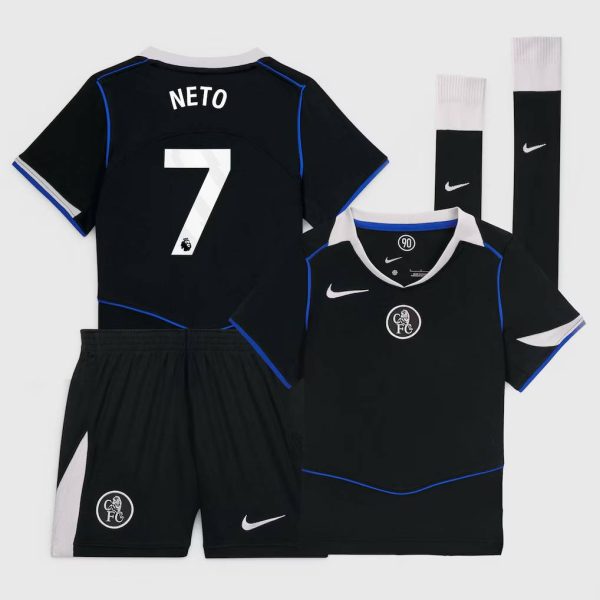 Chelsea Nike Third Stadium Mini Kit 2025-26 - Little Kids with Neto 7 printing