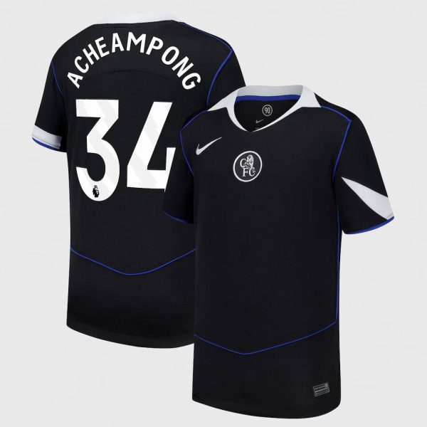 Chelsea Nike Third Stadium Shirt 2025-26 - Kids with Acheampong 34 printing