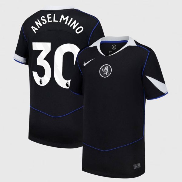 Chelsea Nike Third Stadium Shirt 2025-26 - Kids with Anselmino 30 printing