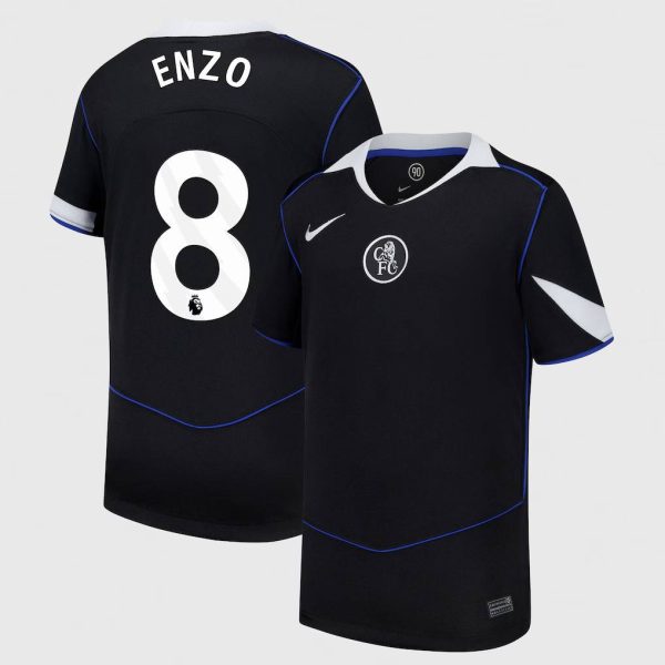 Chelsea Nike Third Stadium Shirt 2025-26 - Kids with Enzo 8 printing
