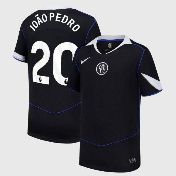 Chelsea Nike Third Stadium Shirt 2025-26 - Kids with João Pedro 20 printing
