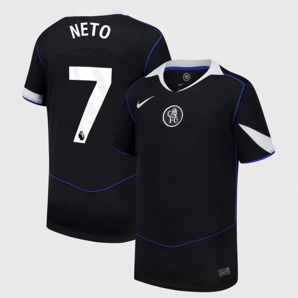 Chelsea Nike Third Stadium Shirt 2025-26 - Kids with Neto 7 printing