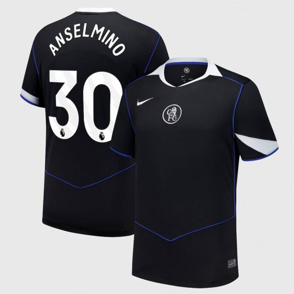 Chelsea Nike Third Stadium Shirt 2025-26 with Anselmino 30 printing