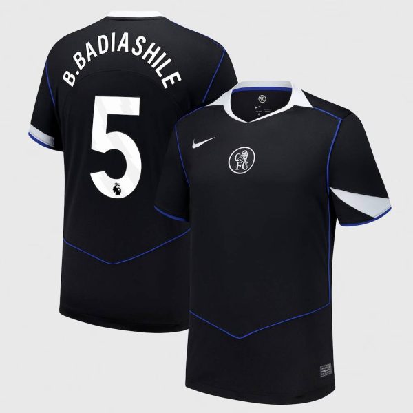 Chelsea Nike Third Stadium Shirt 2025-26 with B. Badiashile 5 printing