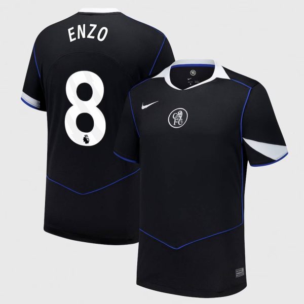 Chelsea Nike Third Stadium Shirt 2025-26 with Enzo 8 printing