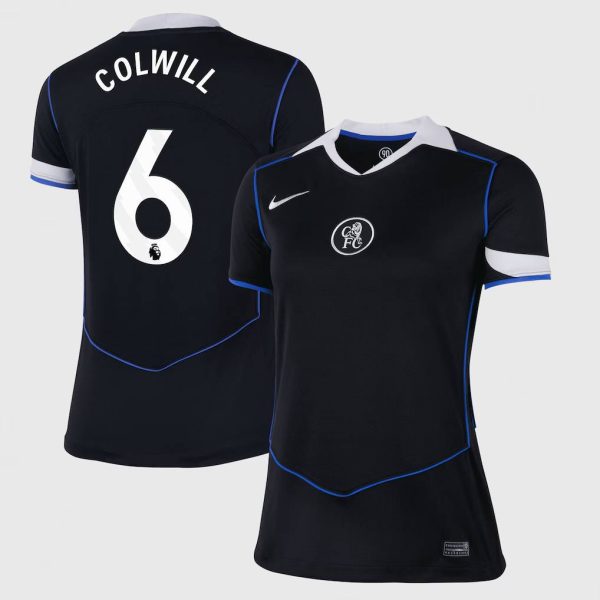 Chelsea Nike Third Stadium Shirt 2025-26 - Womens with Colwill 6 printing