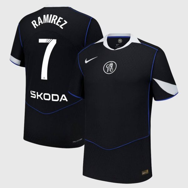 Chelsea WSL Nike Dri Fit Adv Third Match Shirt 2025-26 with Ramírez 7 printing
