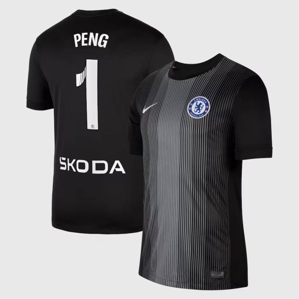 Chelsea WSL Nike Goalkeeper Stadium Shirt 2025-26 - Kids with Peng 1 printing