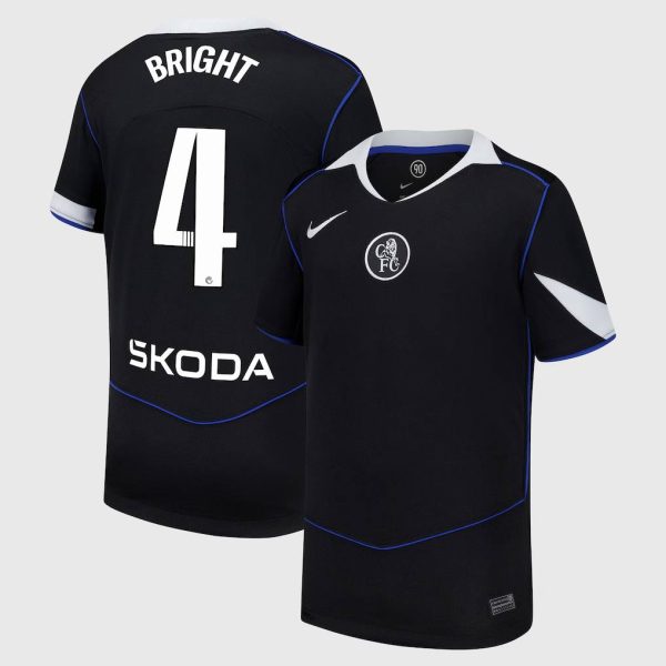 Chelsea WSL Nike Third Stadium Shirt 2025-26 - Kids with Bright 4 printing
