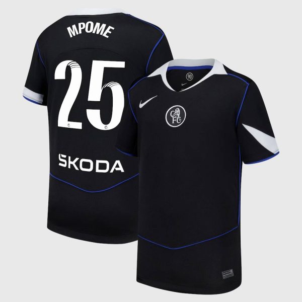 Chelsea WSL Nike Third Stadium Shirt 2025-26 - Kids with Mpome 25 printing