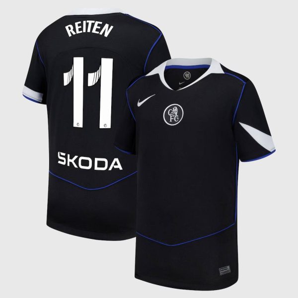 Chelsea WSL Nike Third Stadium Shirt 2025-26 - Kids with Reiten 11 printing