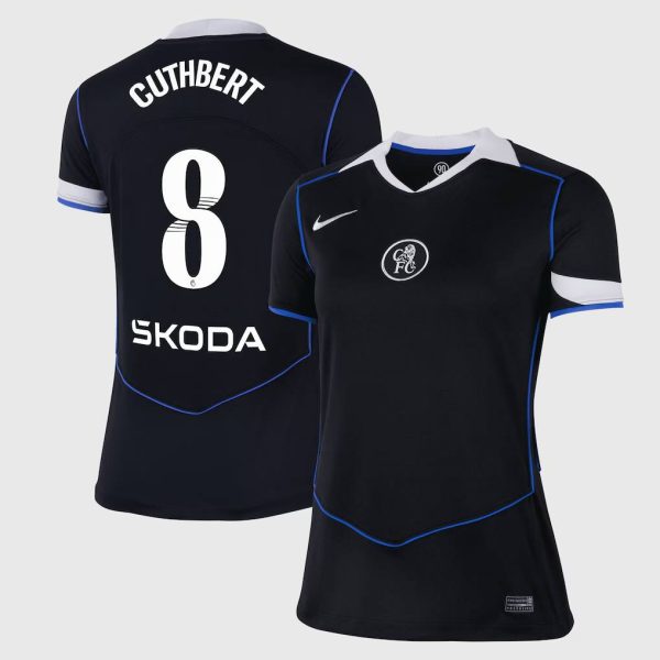 Chelsea WSL Nike Third Stadium Shirt 2025-26 - Womens with Cuthbert 8 printing