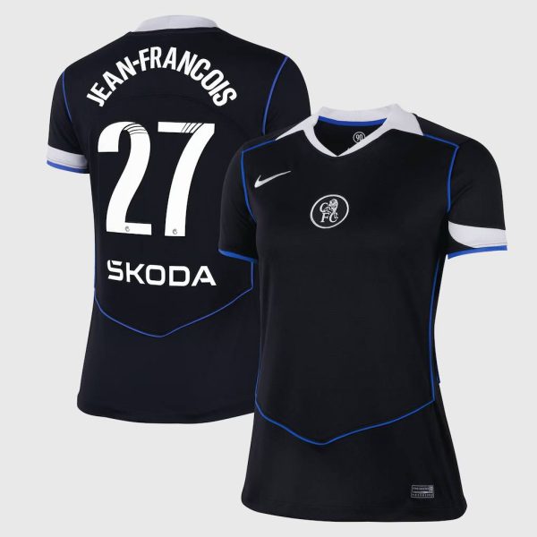 Chelsea WSL Nike Third Stadium Shirt 2025-26 - Womens with Jean-Francois 27 printing