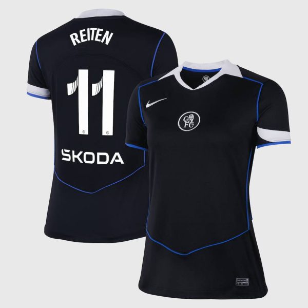 Chelsea WSL Nike Third Stadium Shirt 2025-26 - Womens with Reiten 11 printing