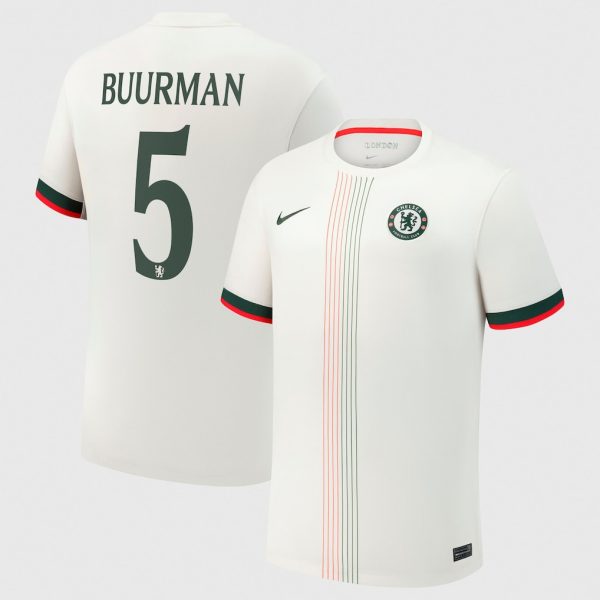 Chelsea Cup Nike Away Stadium Shirt 2025-26 with Buurman 5 printing